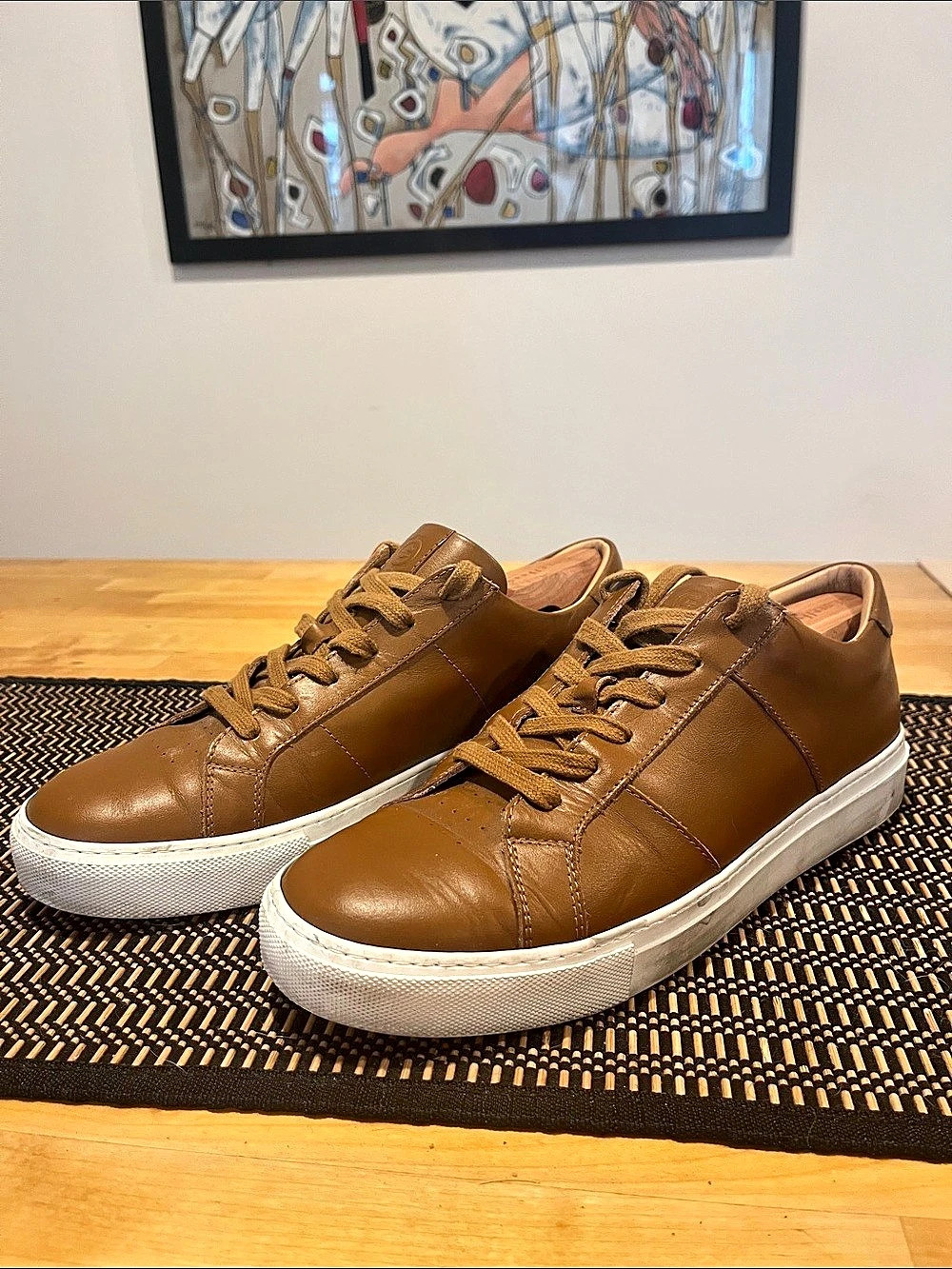 GREATS Made in Italy Royale Leather Sneaker Brown Leather Sneakers